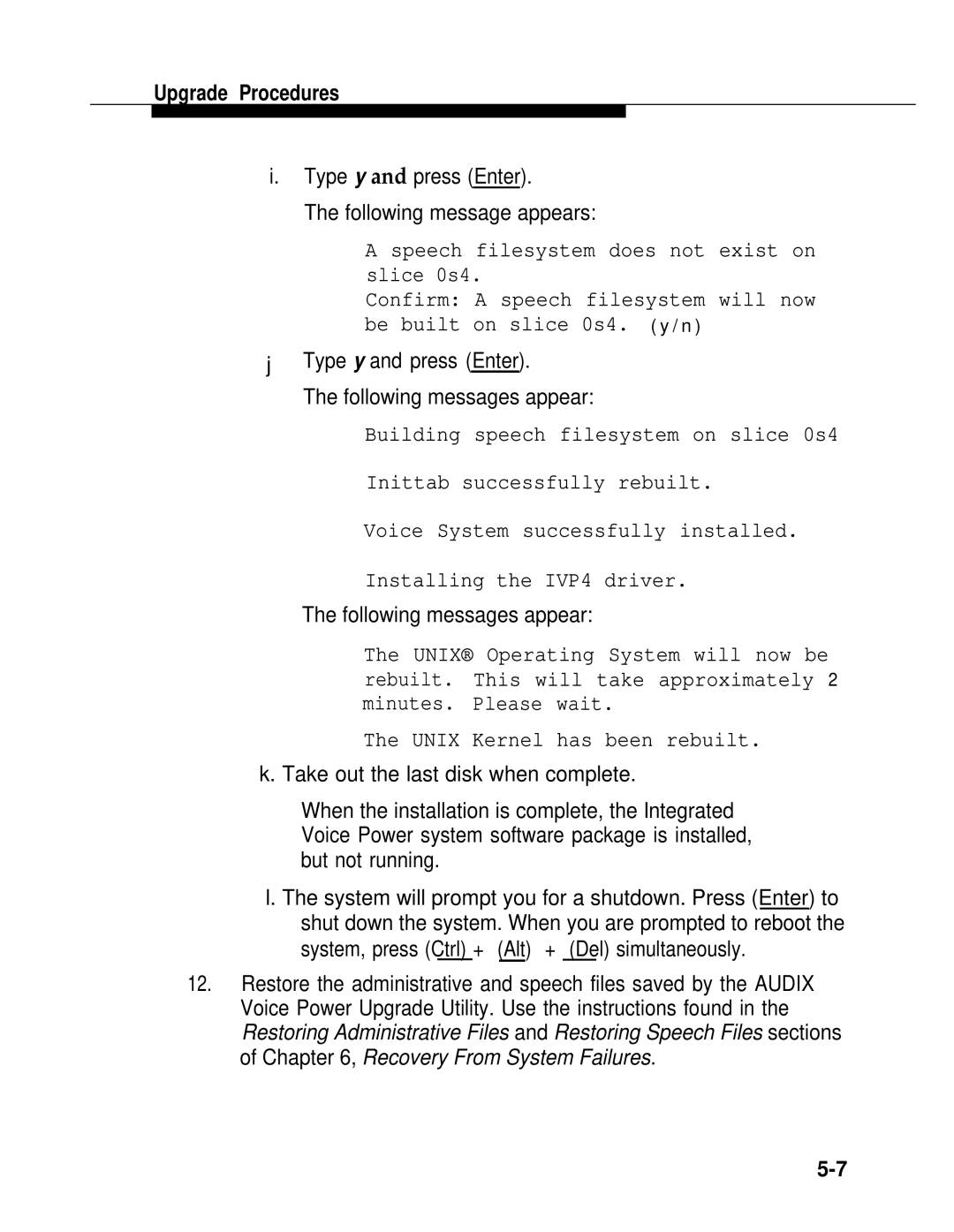 AT&T 2.1.1 manual Type y and press Enter Following message appears, Type y and press Enter Following messages appear 