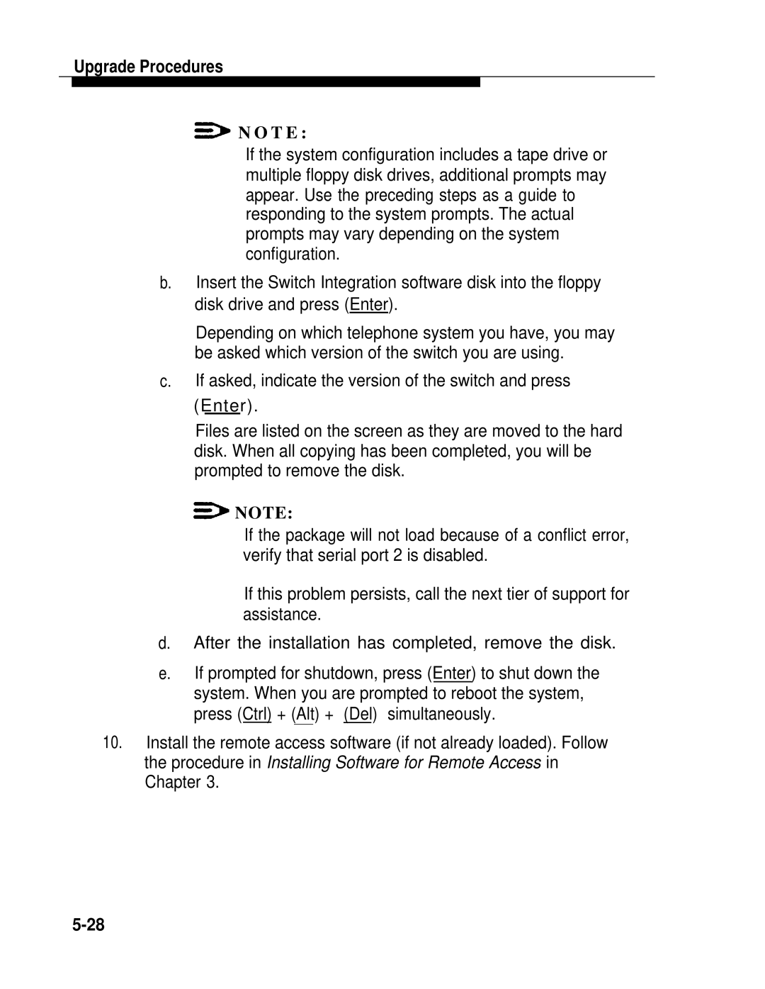 AT&T 2.1.1 manual Upgrade Procedures 