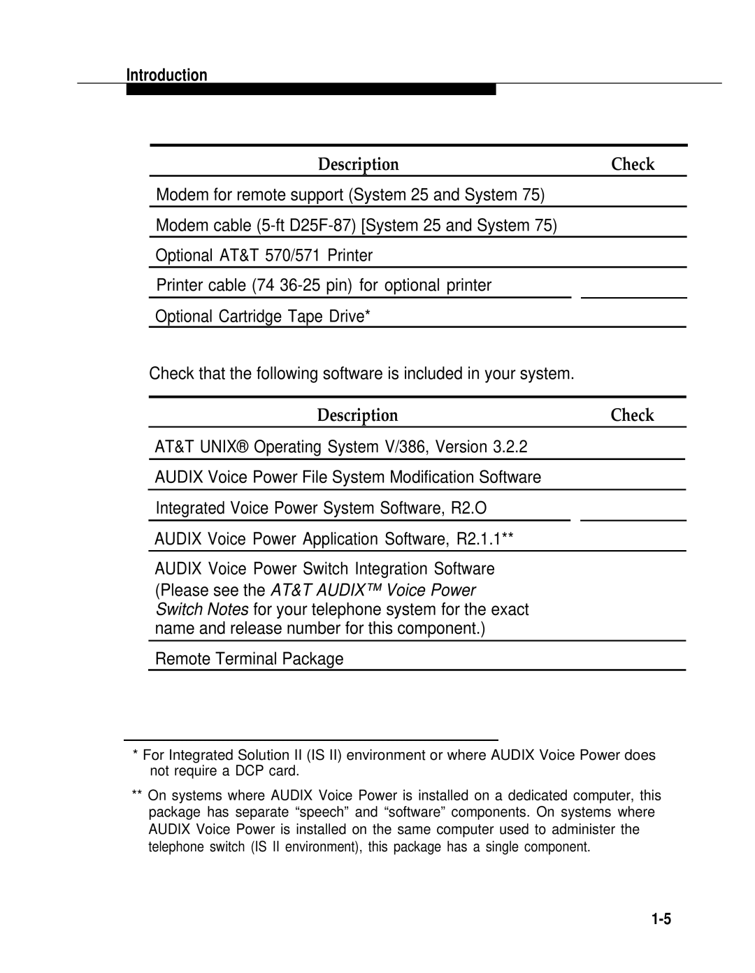 AT&T 2.1.1 manual Remote Terminal Package 