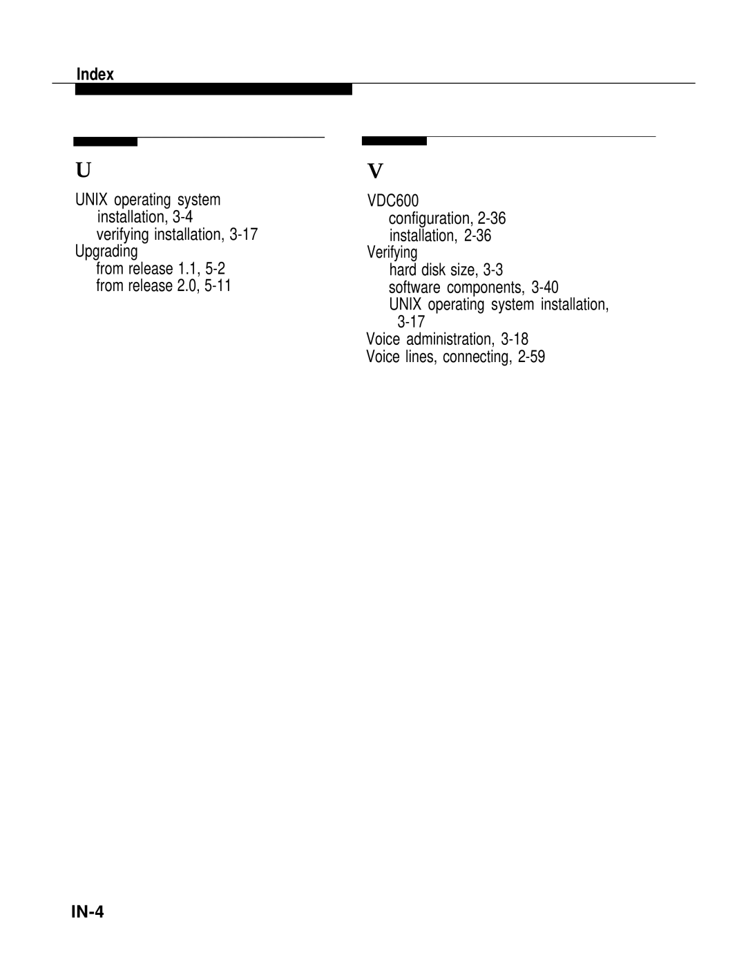 AT&T 2.1.1 manual Upgrading, Verifying, Unix operating system installation 