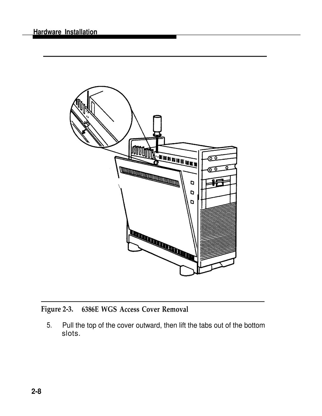 AT&T 2.1.1 manual E WGS Access Cover Removal 