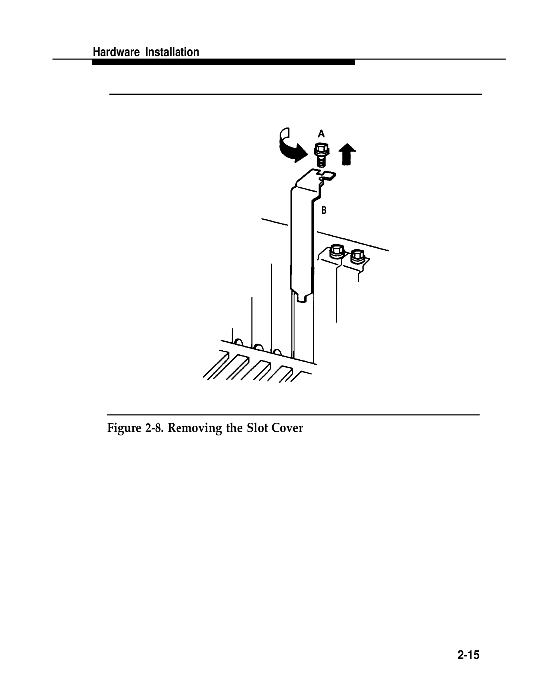 AT&T 2.1.1 manual Removing the Slot Cover 