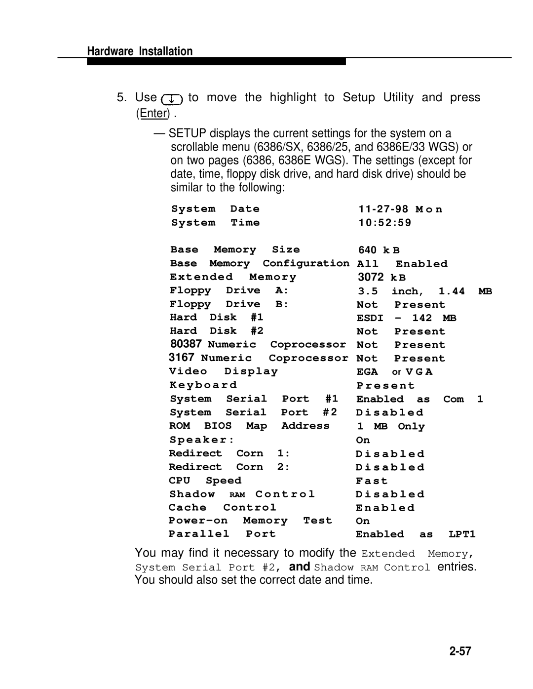 AT&T 2.1.1 manual You may find it necessary to modify the Extended 