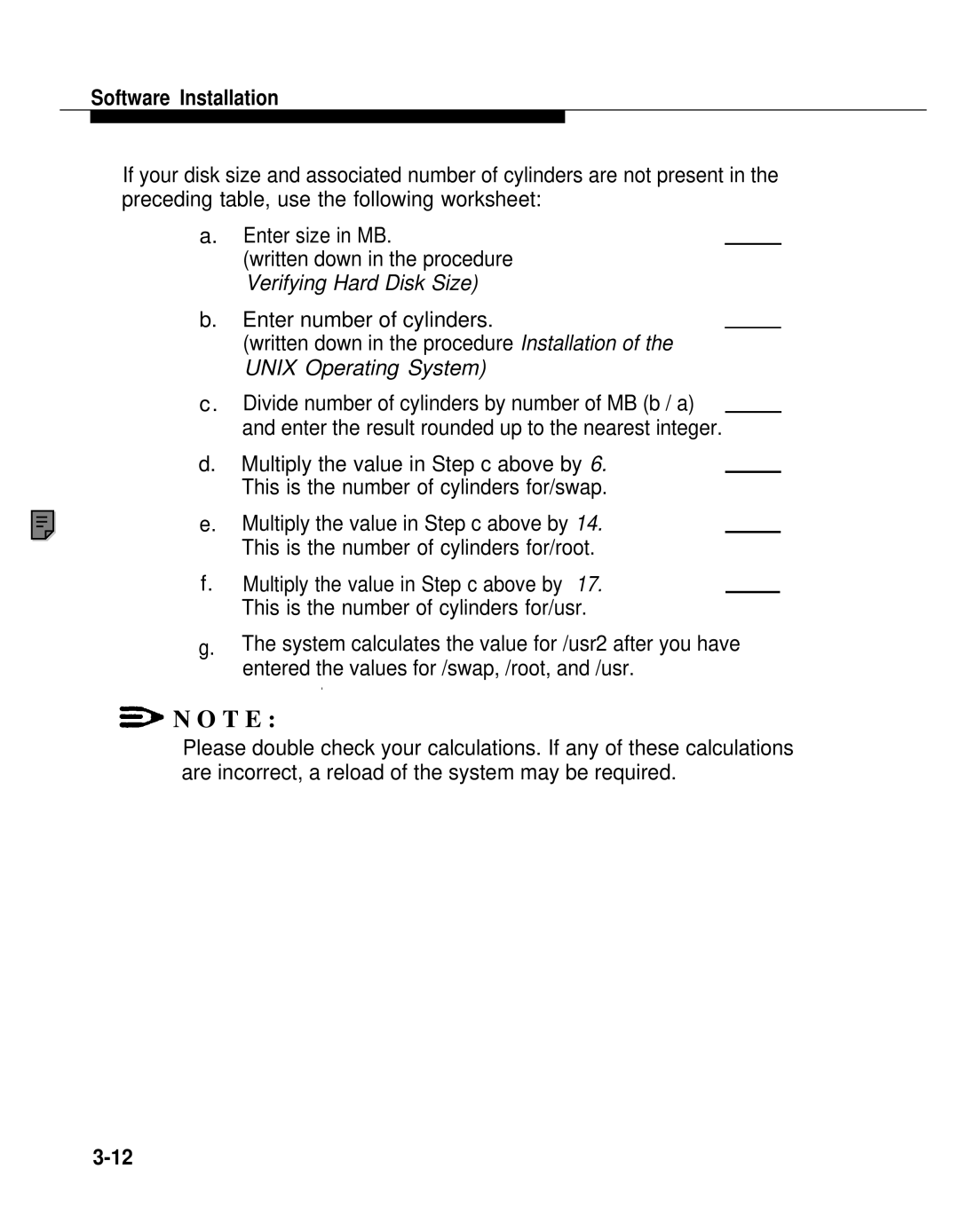 AT&T 2.1.1 manual Written down in the procedure Verifying Hard Disk Size 