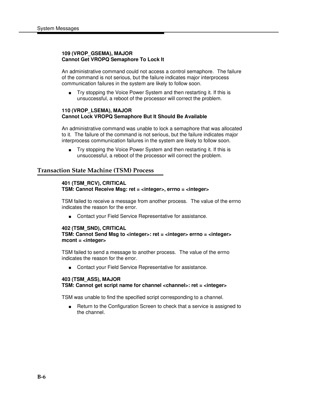 AT&T 2.1.1 manual Transaction State Machine TSM Process 