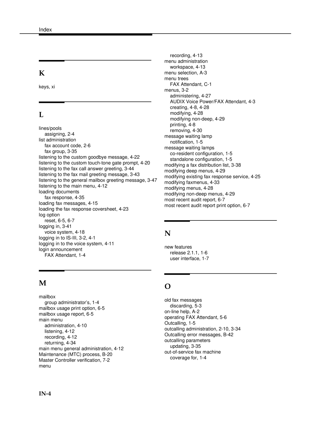 AT&T 2.1.1 manual IN-4 