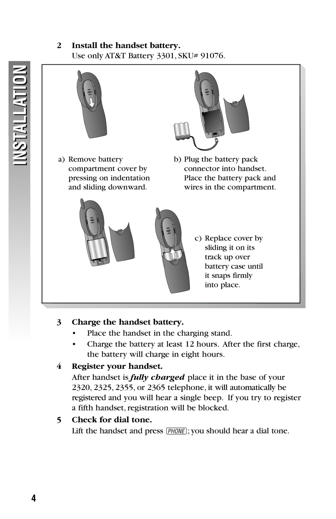 AT&T 2300 user manual Installation 