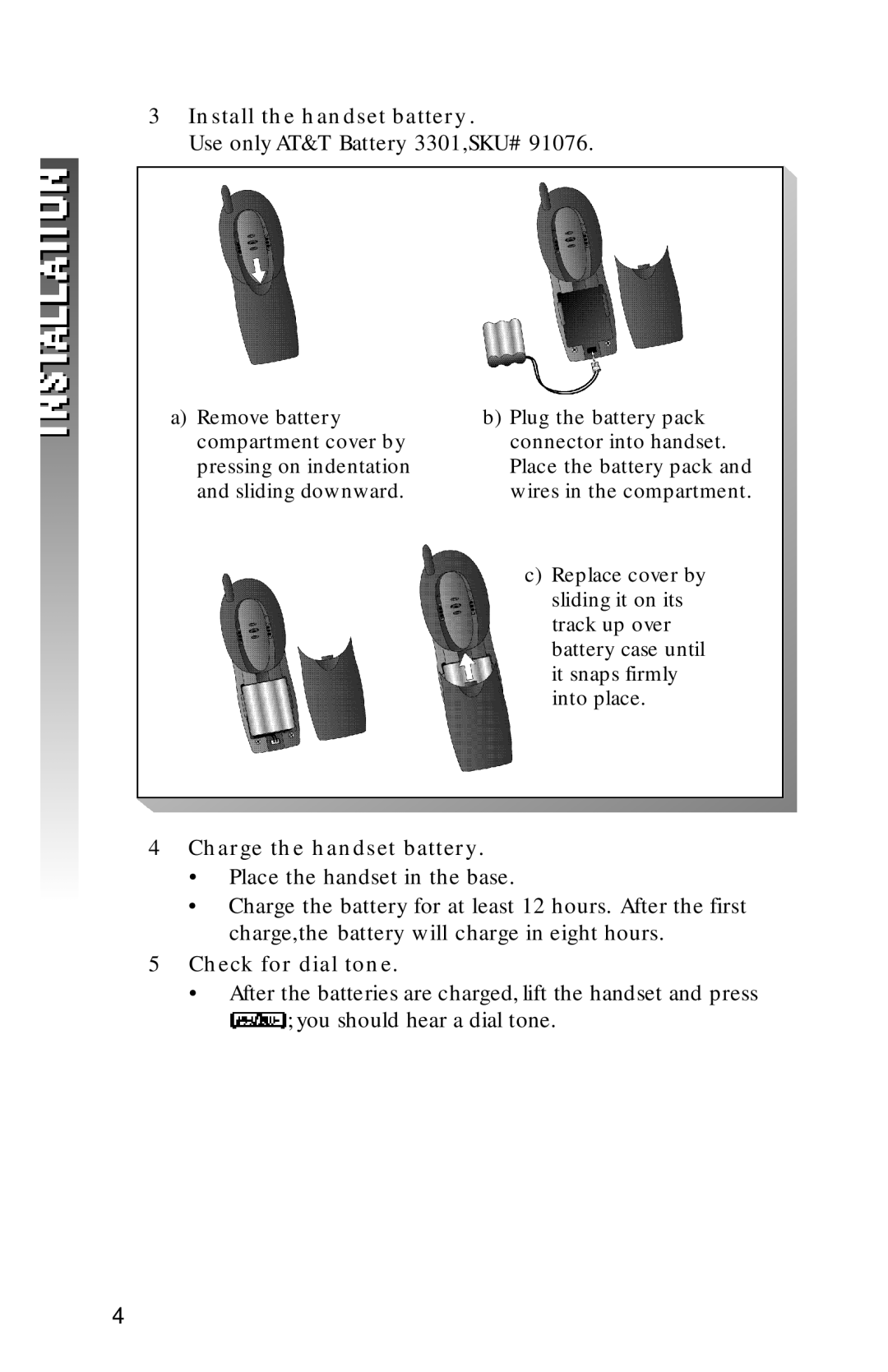 AT&T 2320 user manual Check for dial tone 