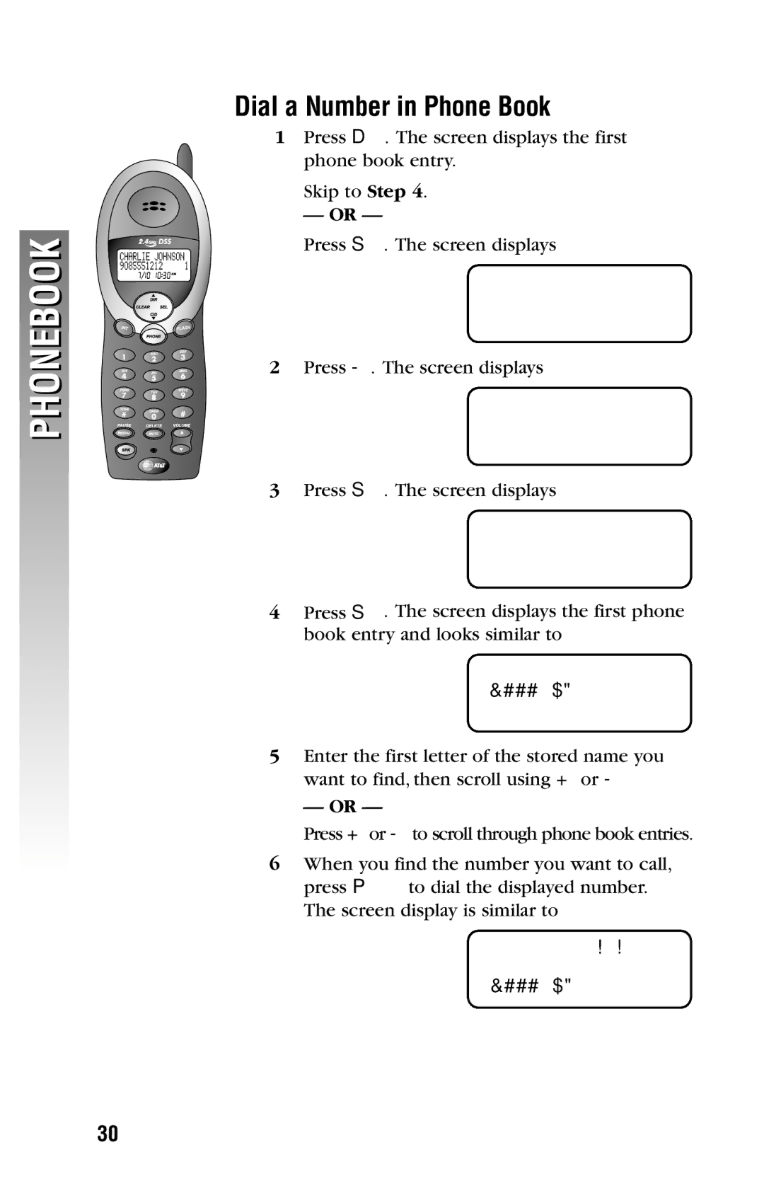 AT&T 2325/2365 user manual Dial a Number in Phone Book, Alice 