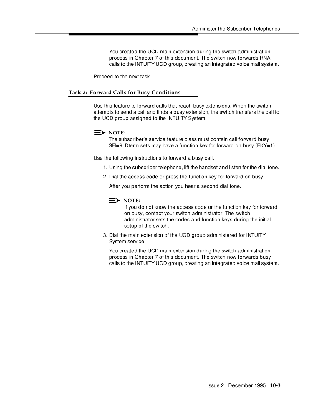 AT&T 2400 manual Task 2 Forward Calls for Busy Conditions 