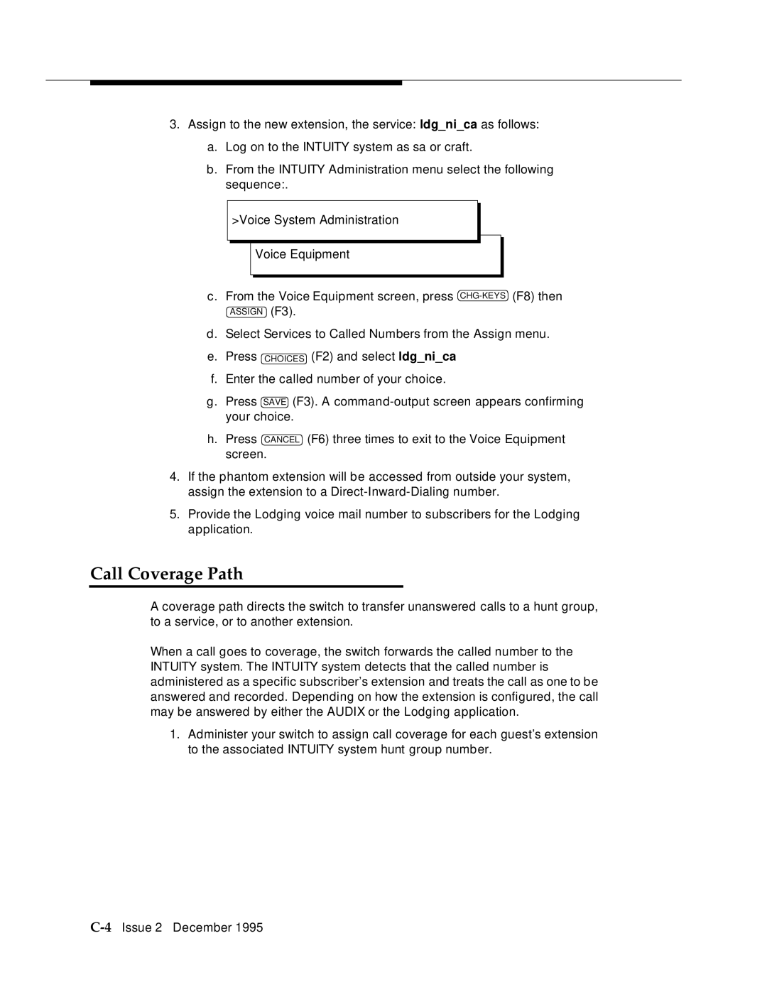 AT&T 2400 manual Call Coverage Path 