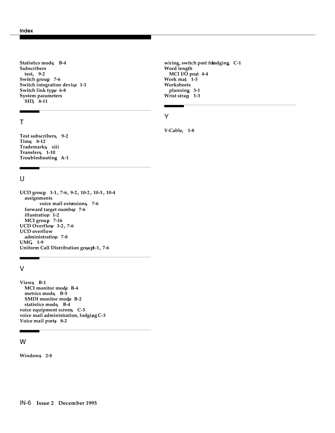 AT&T 2400 manual IN-6Issue 2 December 