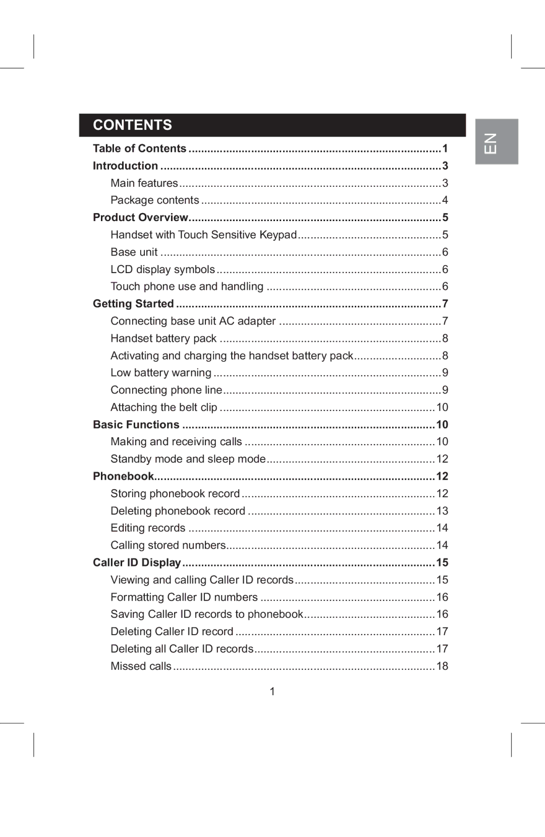 AT&T 2820 manual Contents 