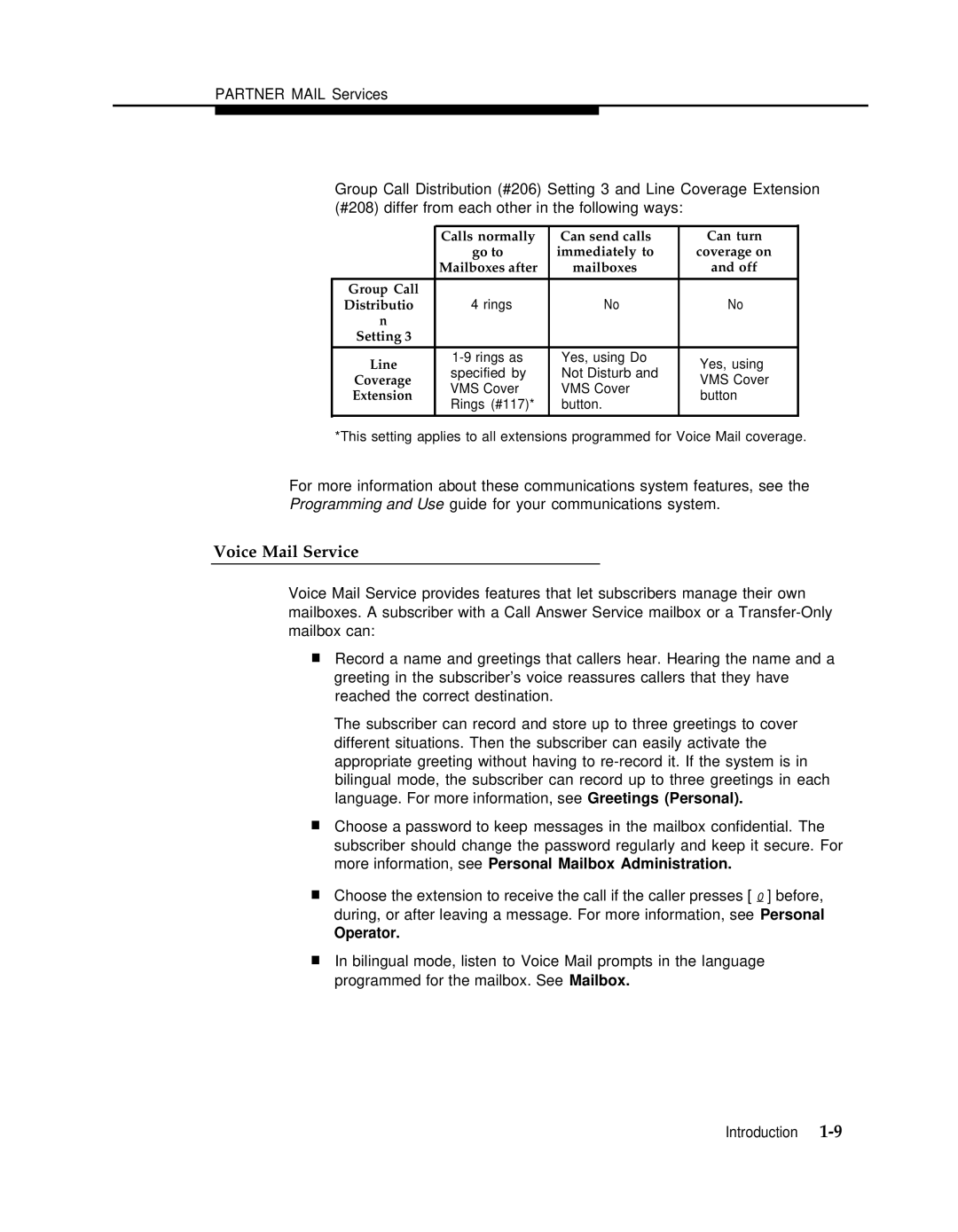 AT&T 3 manual Voice Mail Service, Operator 