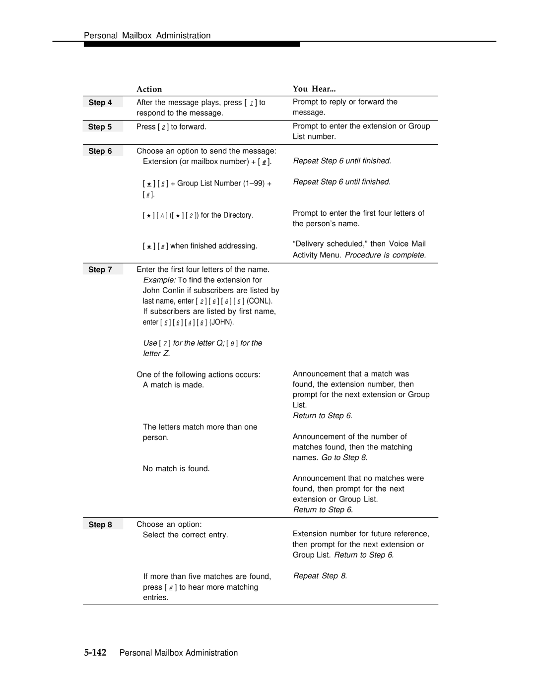 AT&T 3 manual Use 7 for the letter Q 9 for Letter Z 