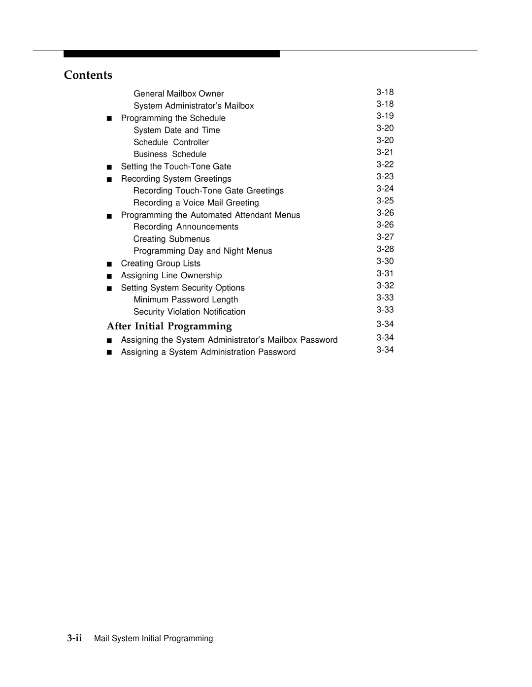 AT&T 3 manual After Initial Programming 