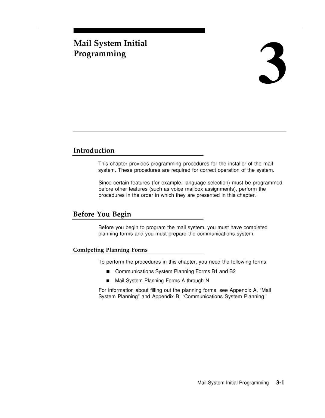 AT&T 3 manual Before You Begin, Comlpeting Planning Forms 