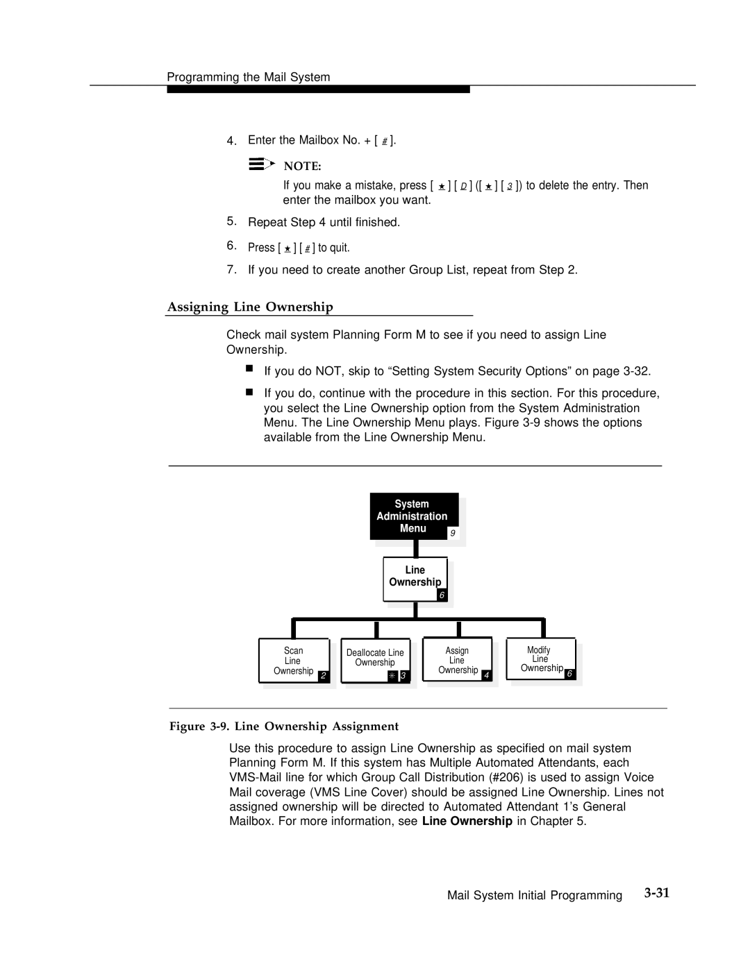 AT&T 3 manual Assigning Line Ownership, Line Ownership Assignment 