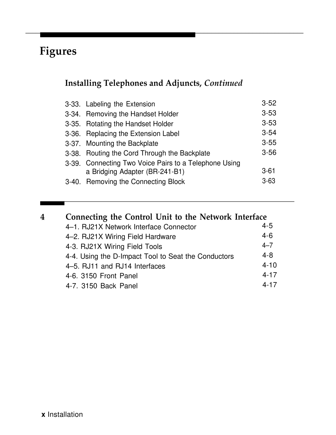 AT&T 3.0 manual Connecting the Control Unit to the Network Interface 