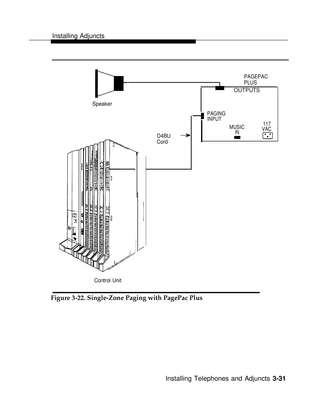 AT&T 3.0 manual Single-Zone Paging with PagePac Plus 