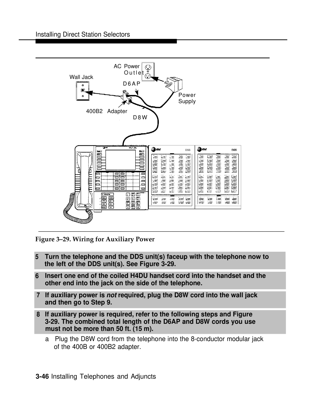 AT&T 3.0 manual Wiring for Auxiliary Power 