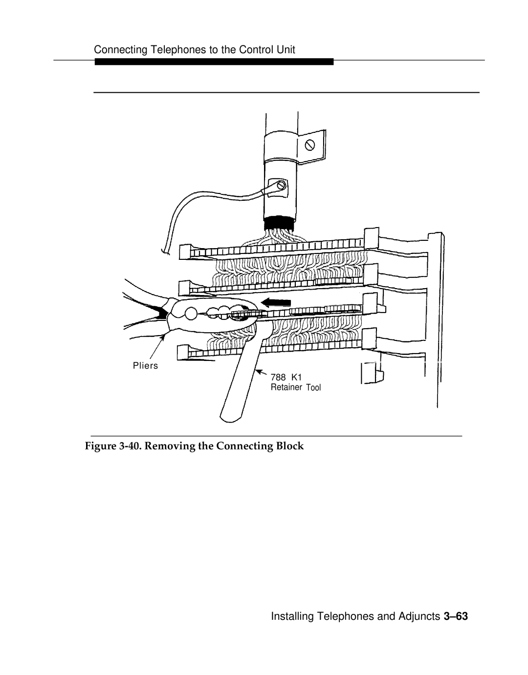 AT&T 3.0 manual Removing the Connecting Block 