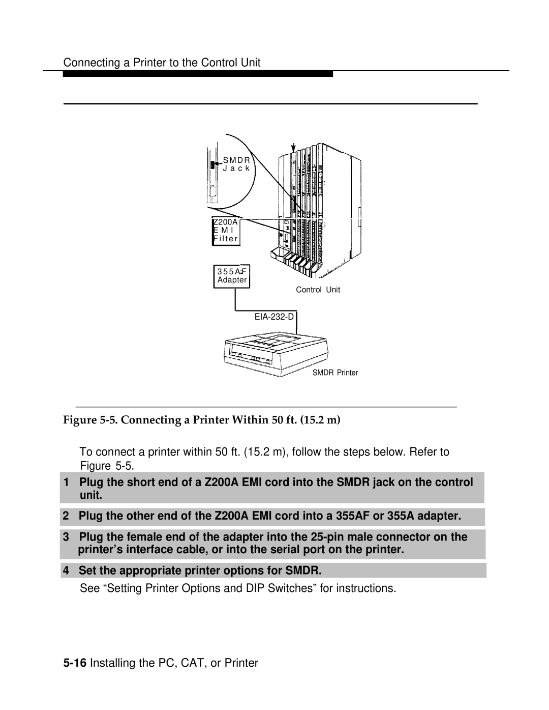 AT&T 3.0 manual Connecting a Printer Within 50 ft .2 m 