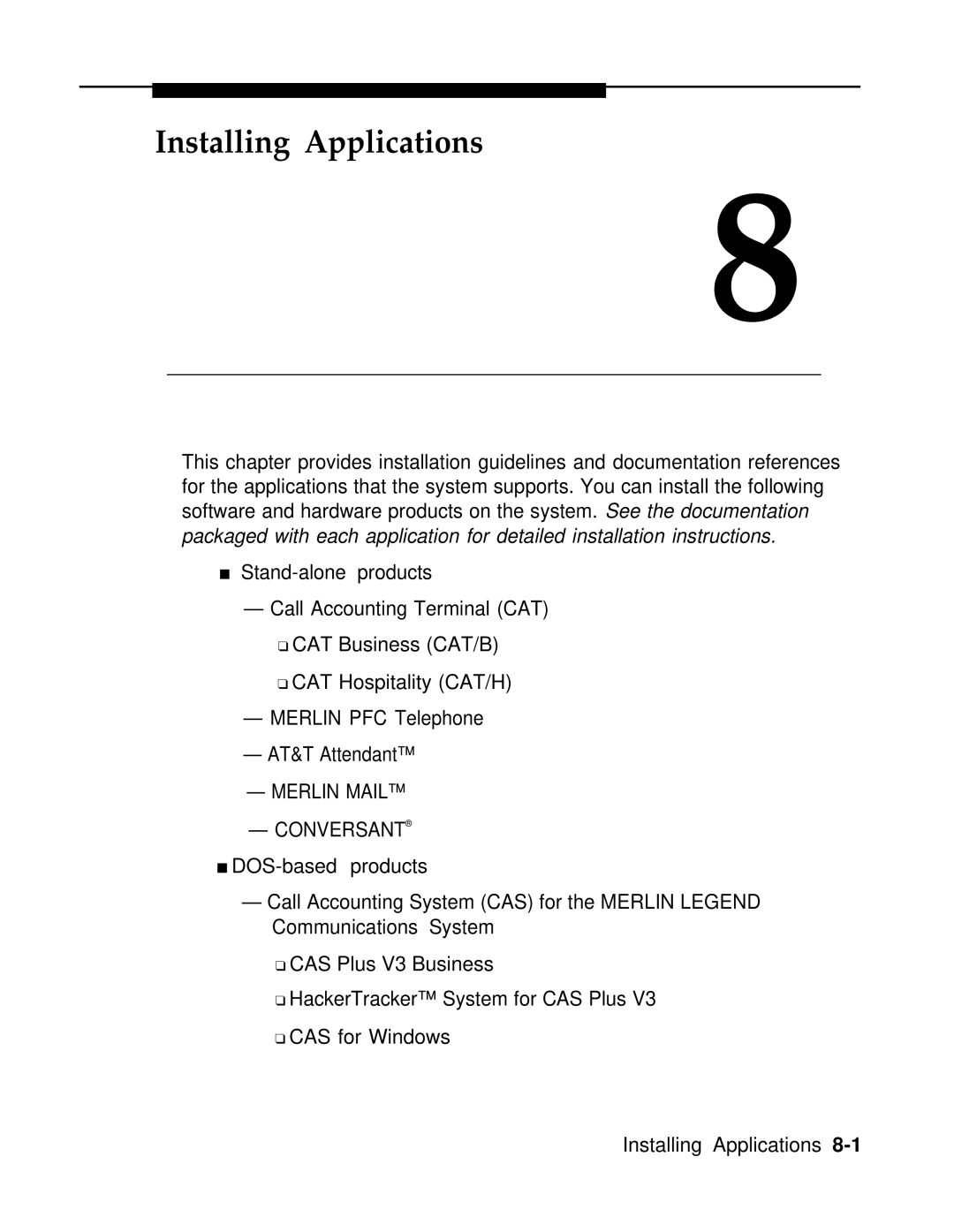 AT&T 3.0 manual Installing Applications 