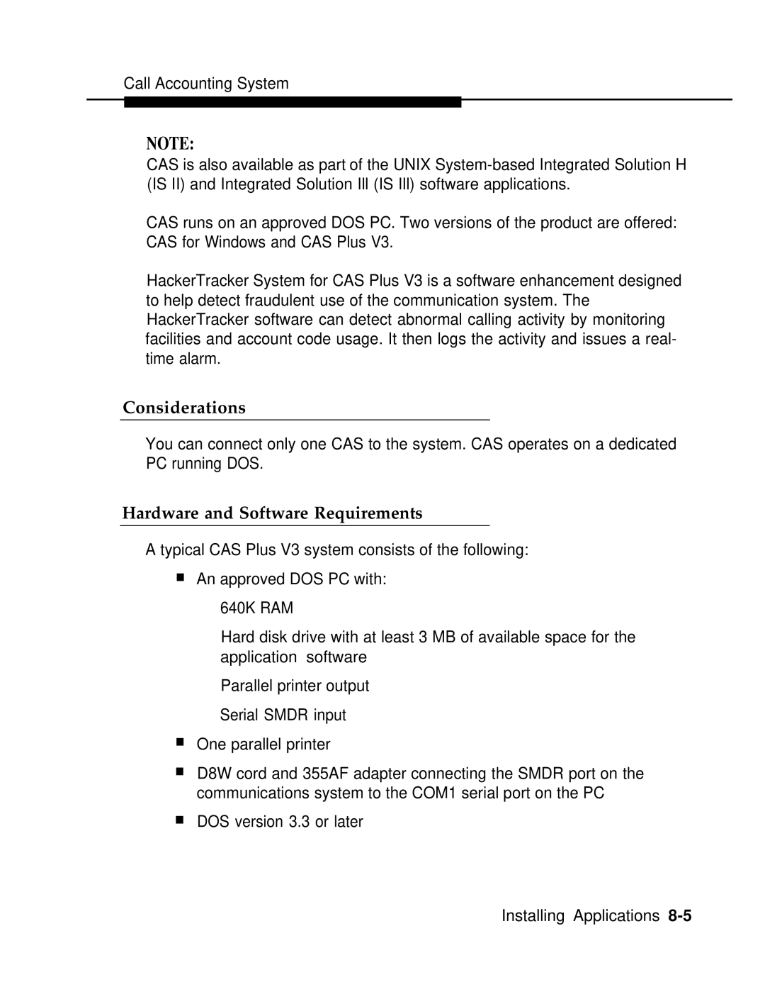 AT&T 3.0 manual Hardware and Software Requirements 