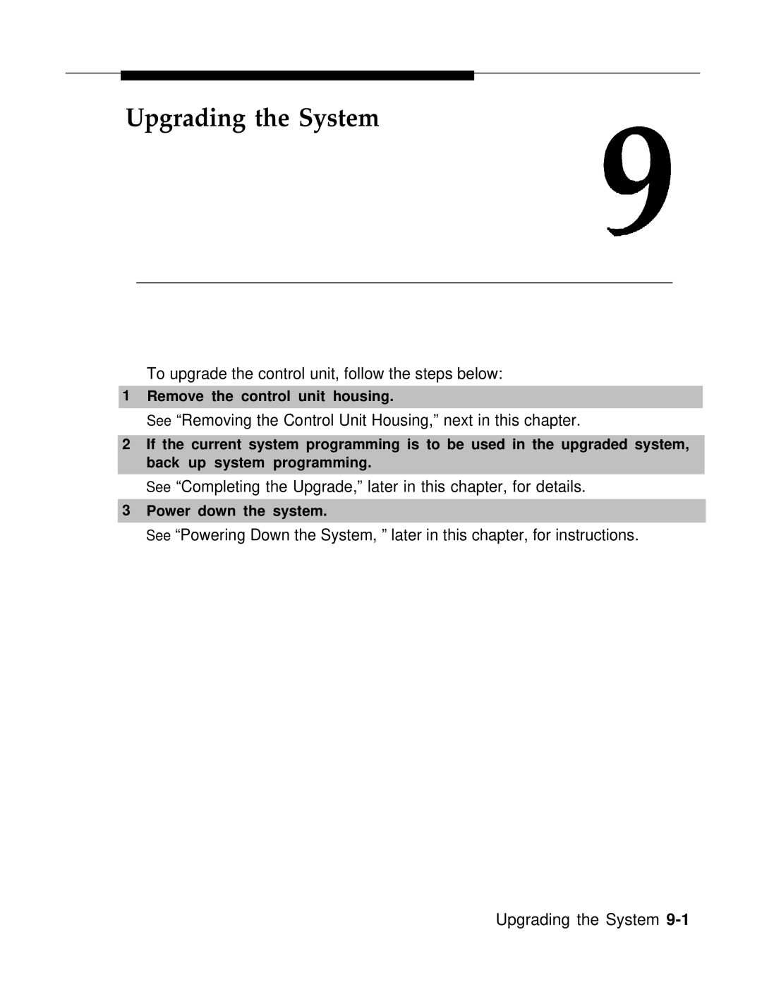 AT&T 3.0 manual Upgrading the System 