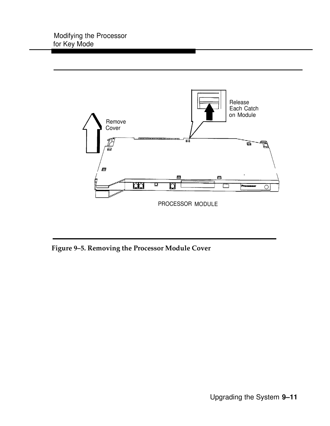 AT&T 3.0 manual Removing the Processor Module Cover 