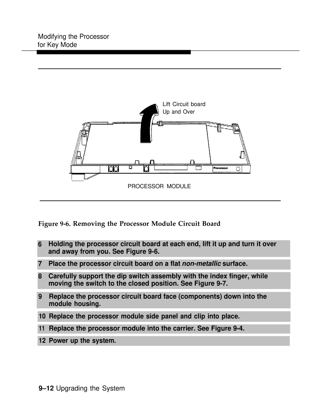 AT&T 3.0 manual Removing the Processor Module Circuit Board 