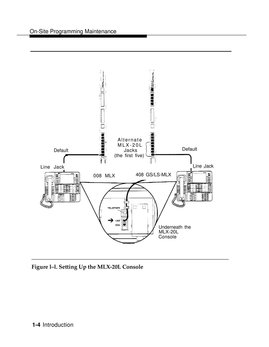 AT&T 3.0 manual Figure l-l. Setting Up the MLX-20L Console 