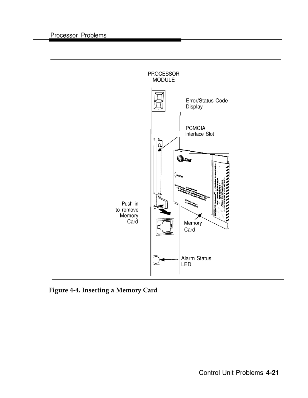 AT&T 3.0 manual Inserting a Memory Card 