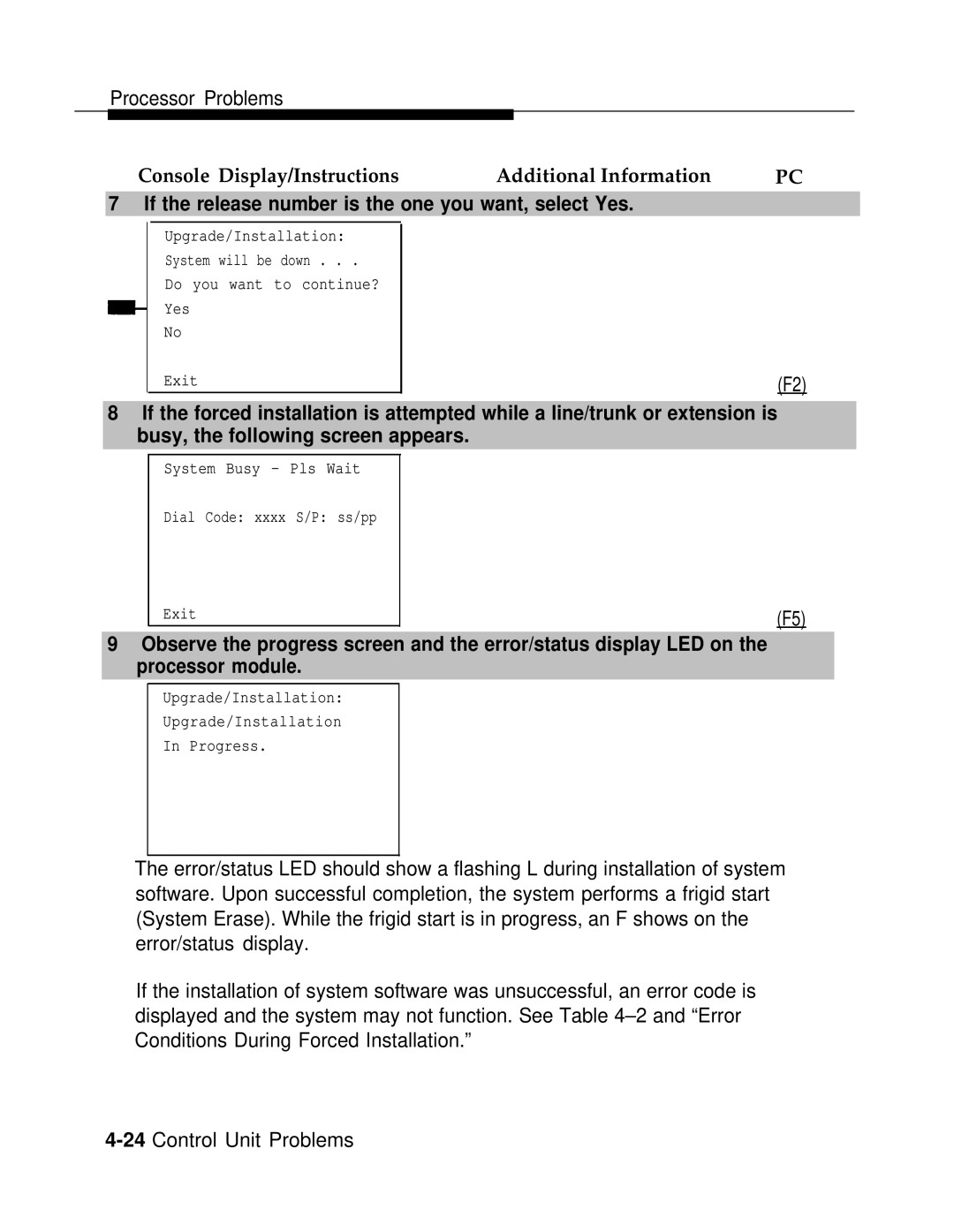 AT&T 3.0 manual If the release number is the one you want, select Yes 