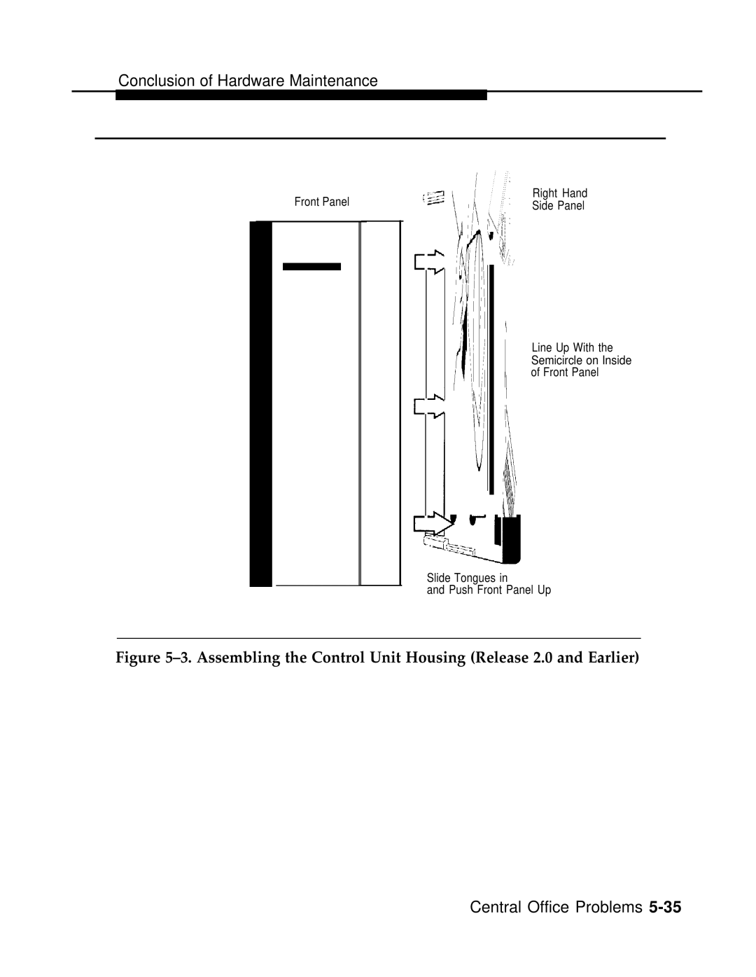 AT&T 3.0 manual Assembling the Control Unit Housing Release 2.0 and Earlier 