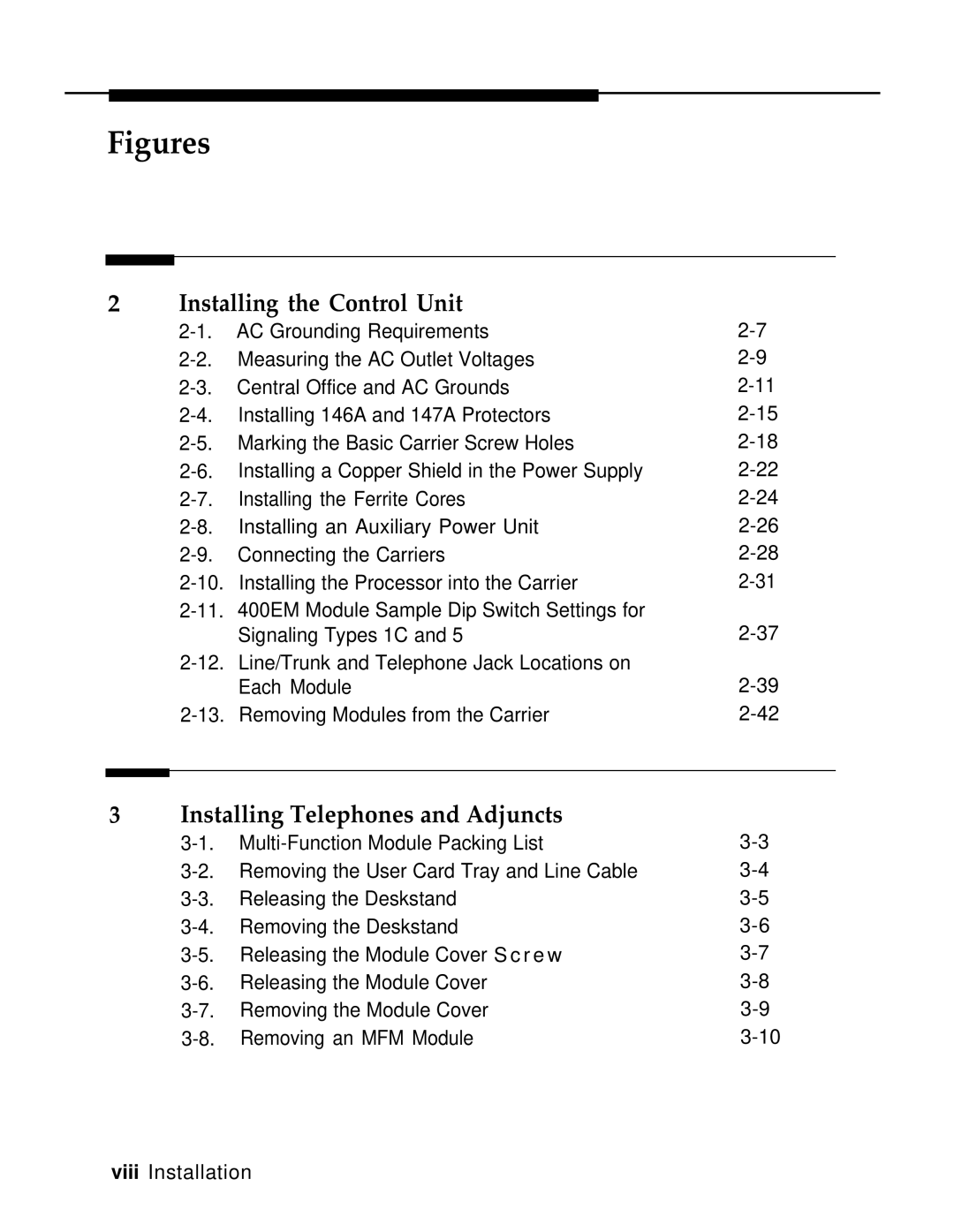 AT&T 3.0 manual Figures 