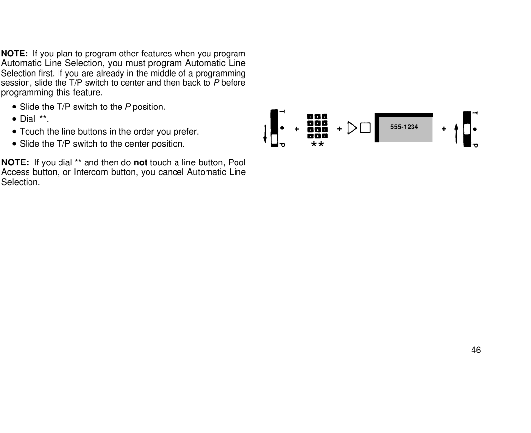 AT&T 1030, 3070 manual 555-1234 