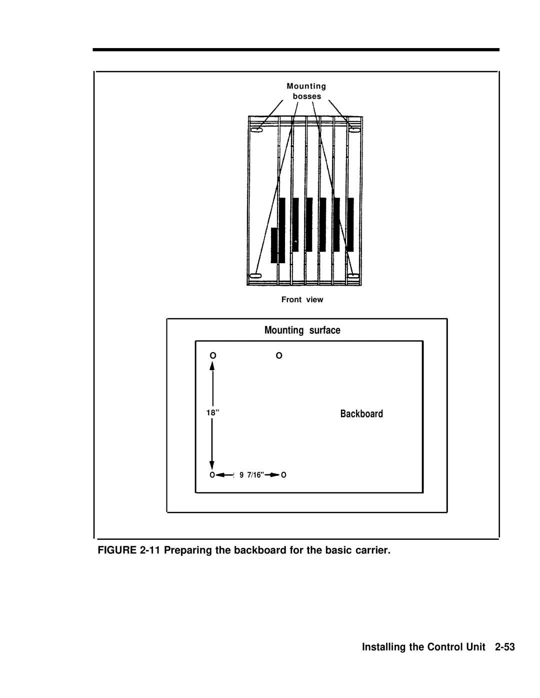 AT&T 518-600-016 manual Mounting surface 18Backboard 