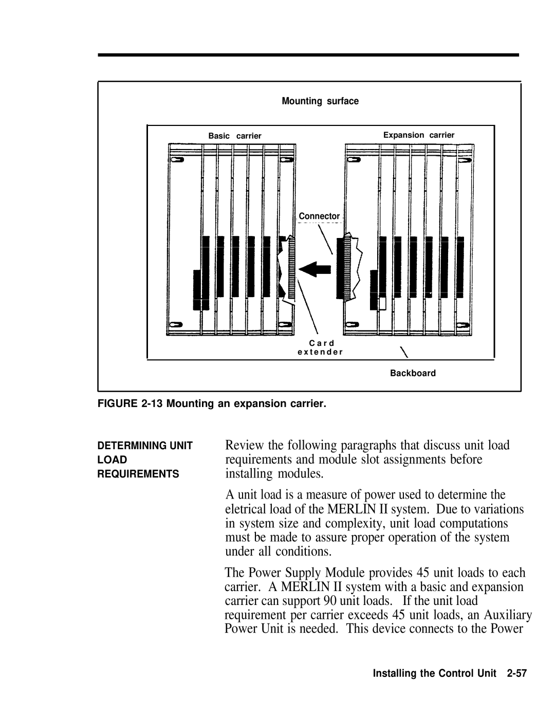 AT&T 518-600-016 manual Determining Unit Load Requirements 