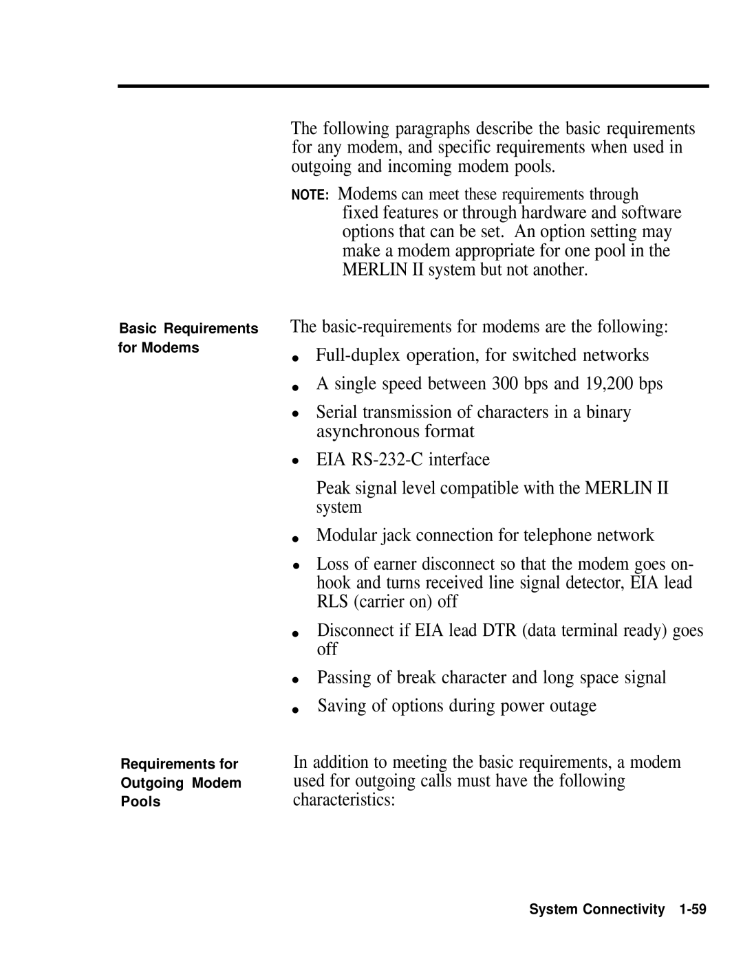 AT&T 518-600-016 manual System Connectivity 