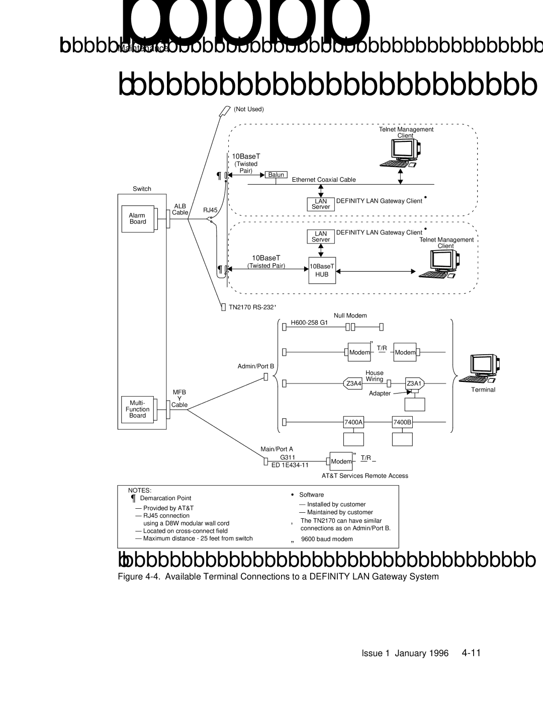 AT&T 555-230-223 manual 10BaseT 