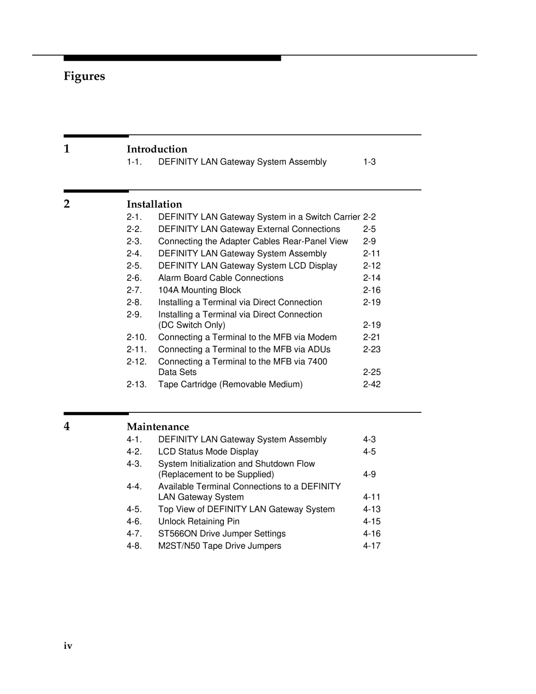 AT&T 555-230-223 manual Figures 