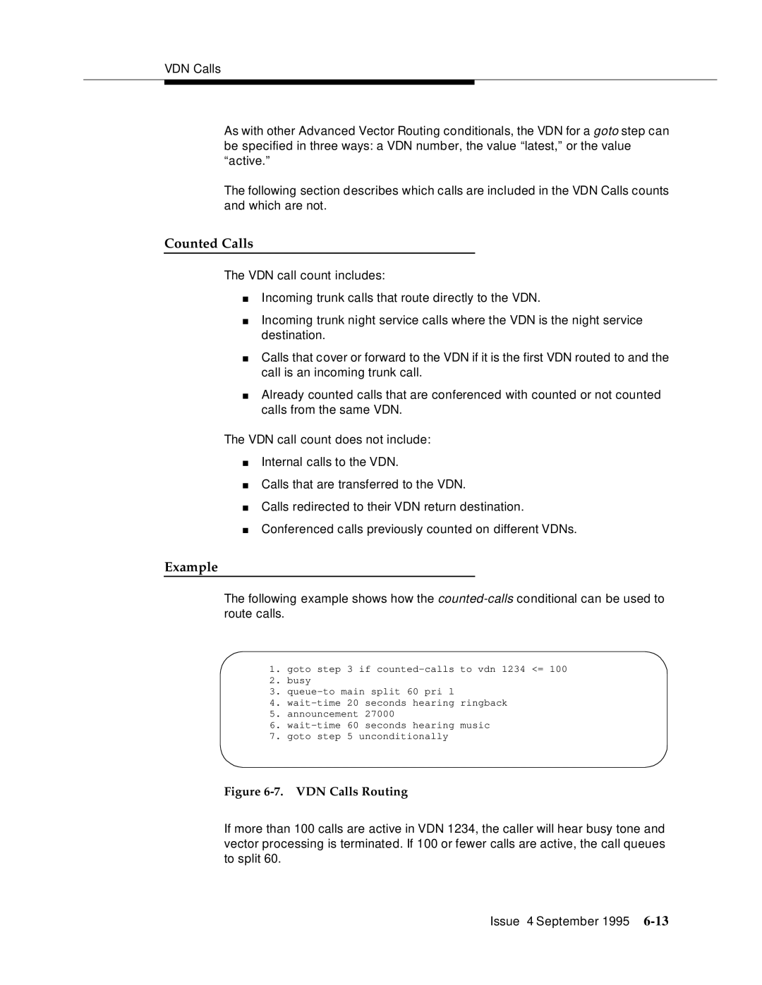 AT&T 555-230-520 manual Counted Calls, VDN Calls Routing 