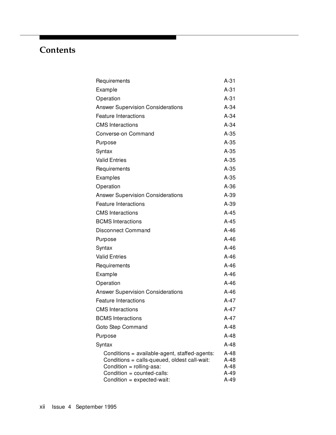 AT&T 555-230-520 manual Contents 