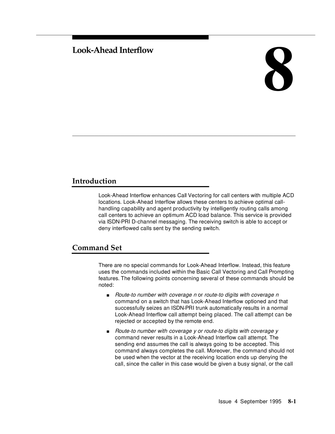 AT&T 555-230-520 manual Look-Ahead Interflow8, Introduction 