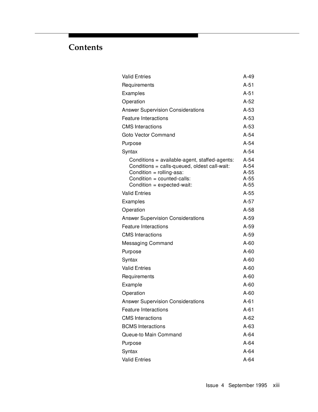 AT&T 555-230-520 manual Contents 