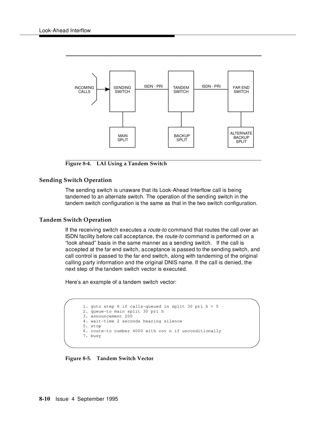 AT&T 555-230-520 manual Tandem Switch Operation, LAI Using a Tandem Switch 