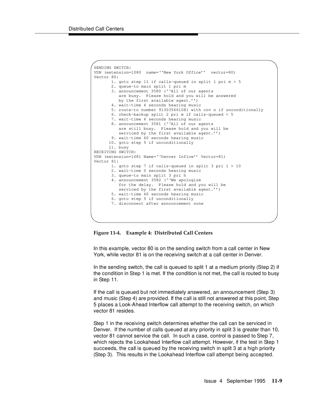 AT&T 555-230-520 manual Example 4 Distributed Call Centers 