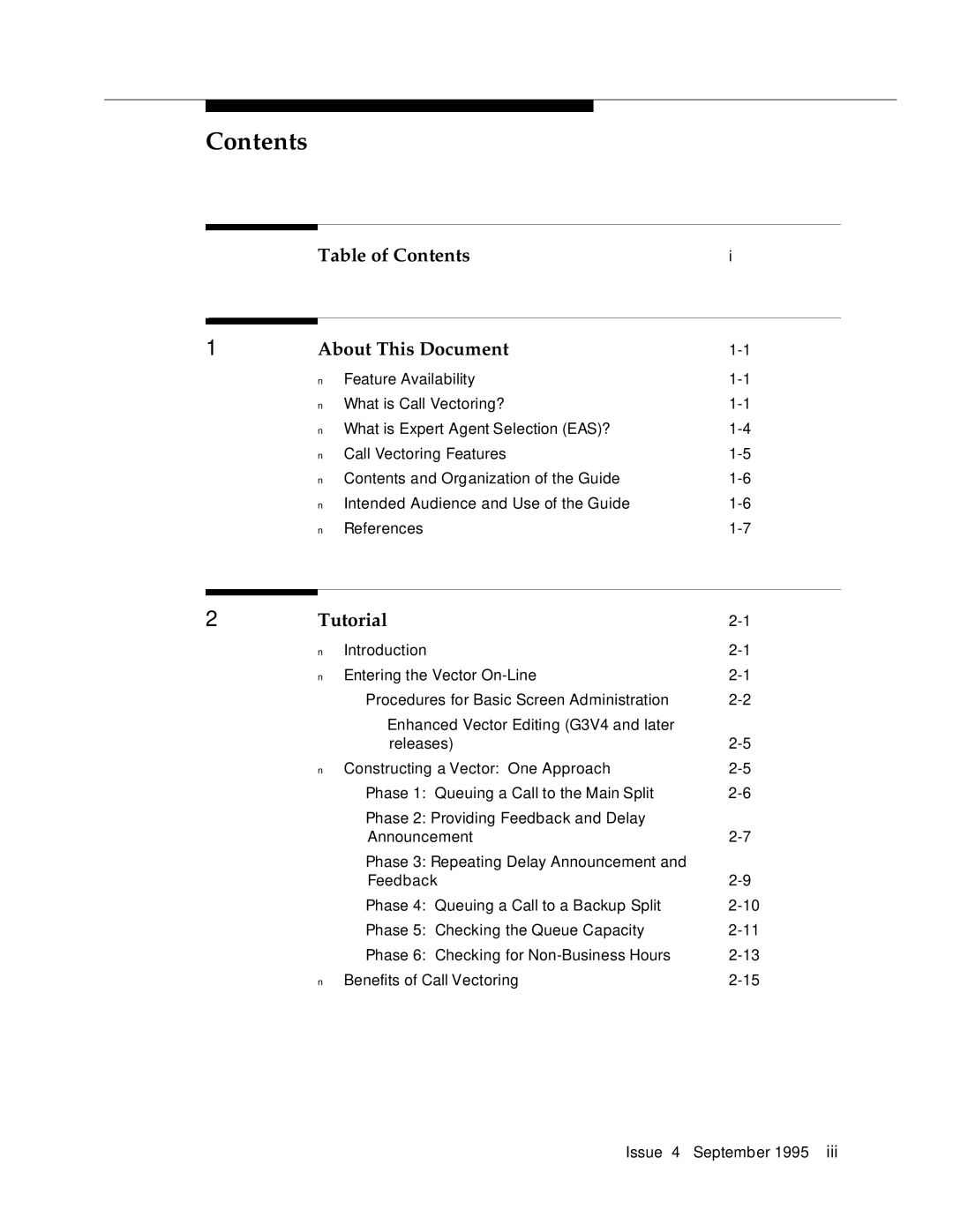 AT&T 555-230-520 manual Contents 